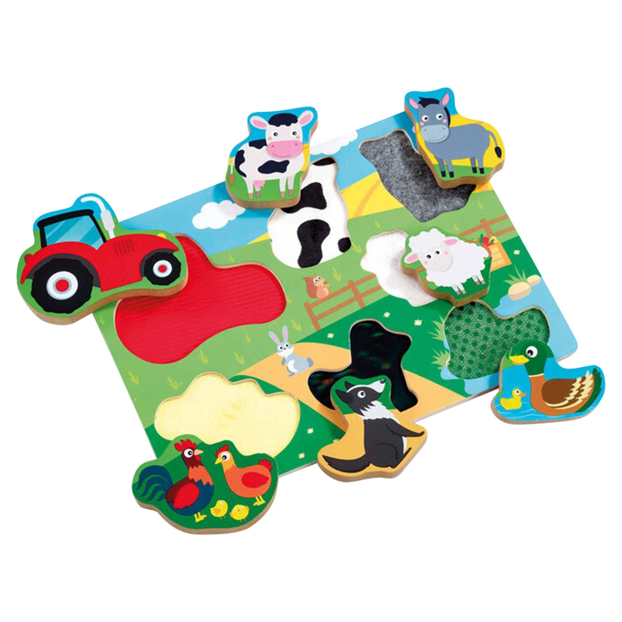 Woodlets Touch & Feel Puzzle - Farm