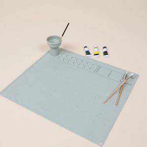 Coco Village Art Painting Silicone Placemat - Seafoam