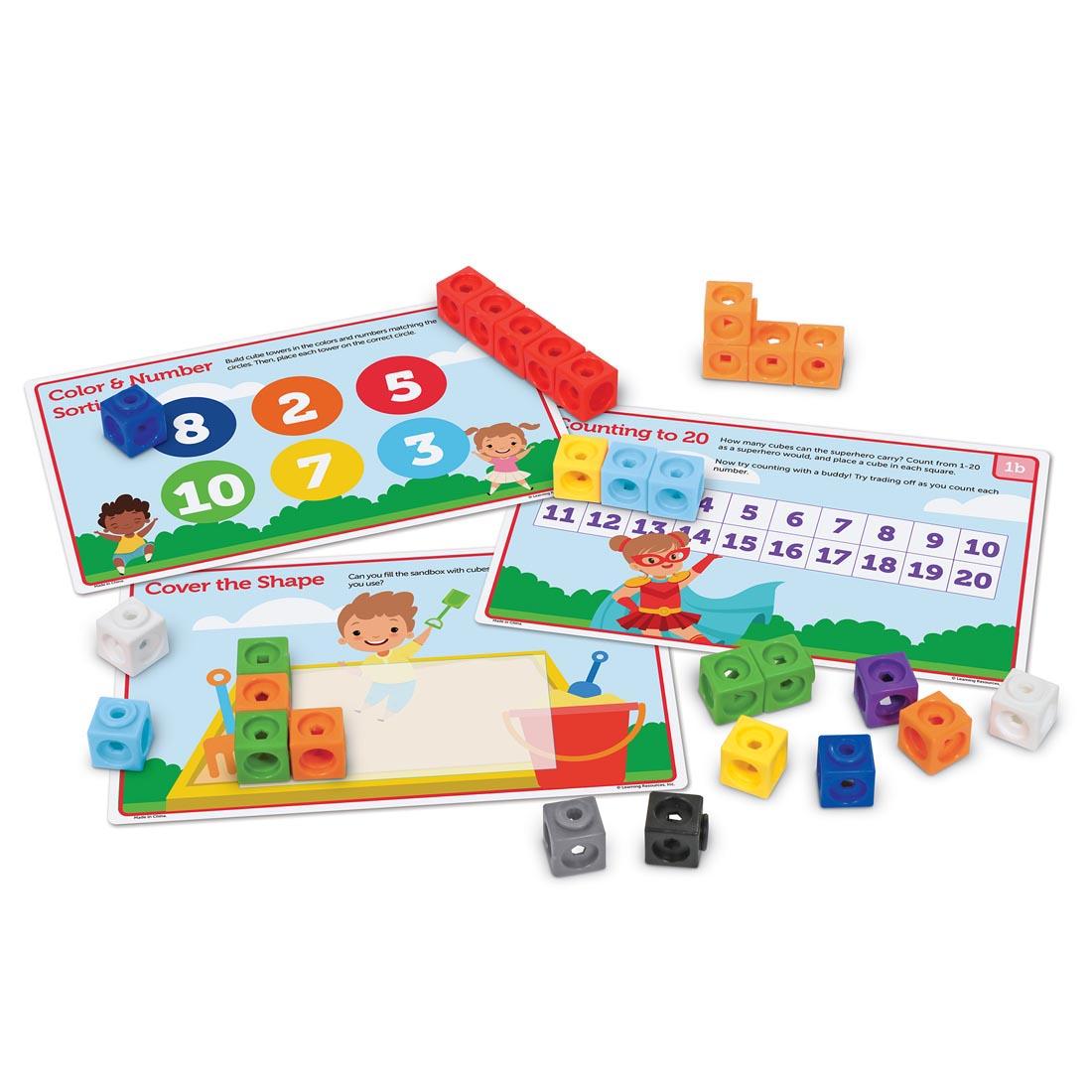 Learning Resources Mathlink® Cubes Preschool Math Activity Set - Image 2