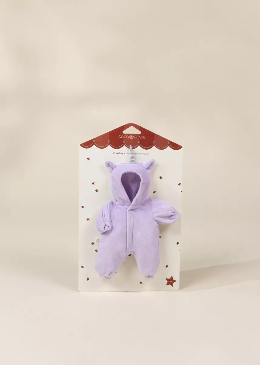 Coco Village Coco Tiny 10" Baby Play Doll Clothing Set – Unicorn - Image 4