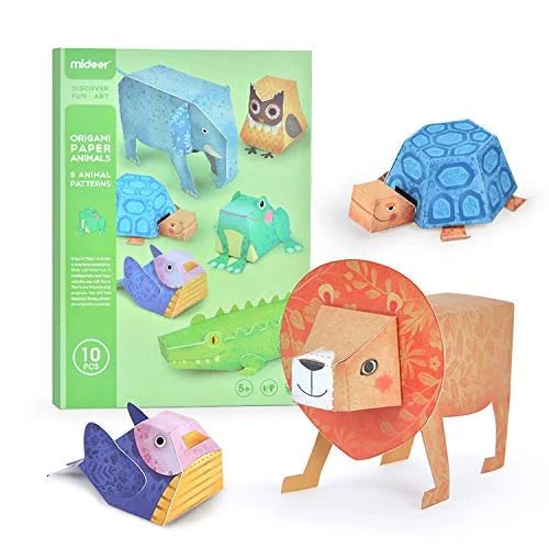 Mideer Origami Kit for Kids – 3D Animals
