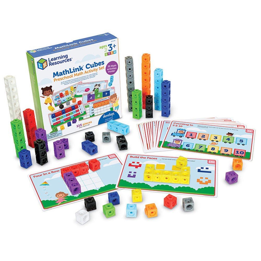 Learning Resources Mathlink® Cubes Preschool Math Activity Set
