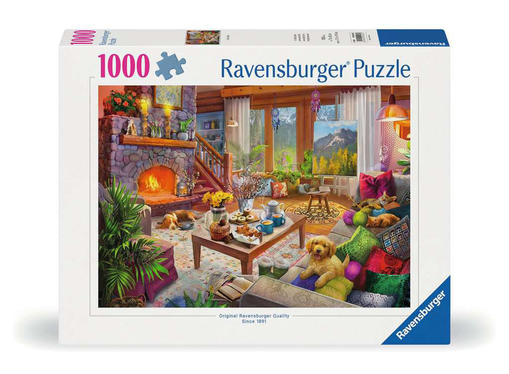 Ravensburger Cozy Cabin 1000 pc Puzzle - Image 5