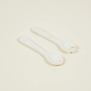 Coco Village Silicone Baby Fork & Spoon – Pottery Collection