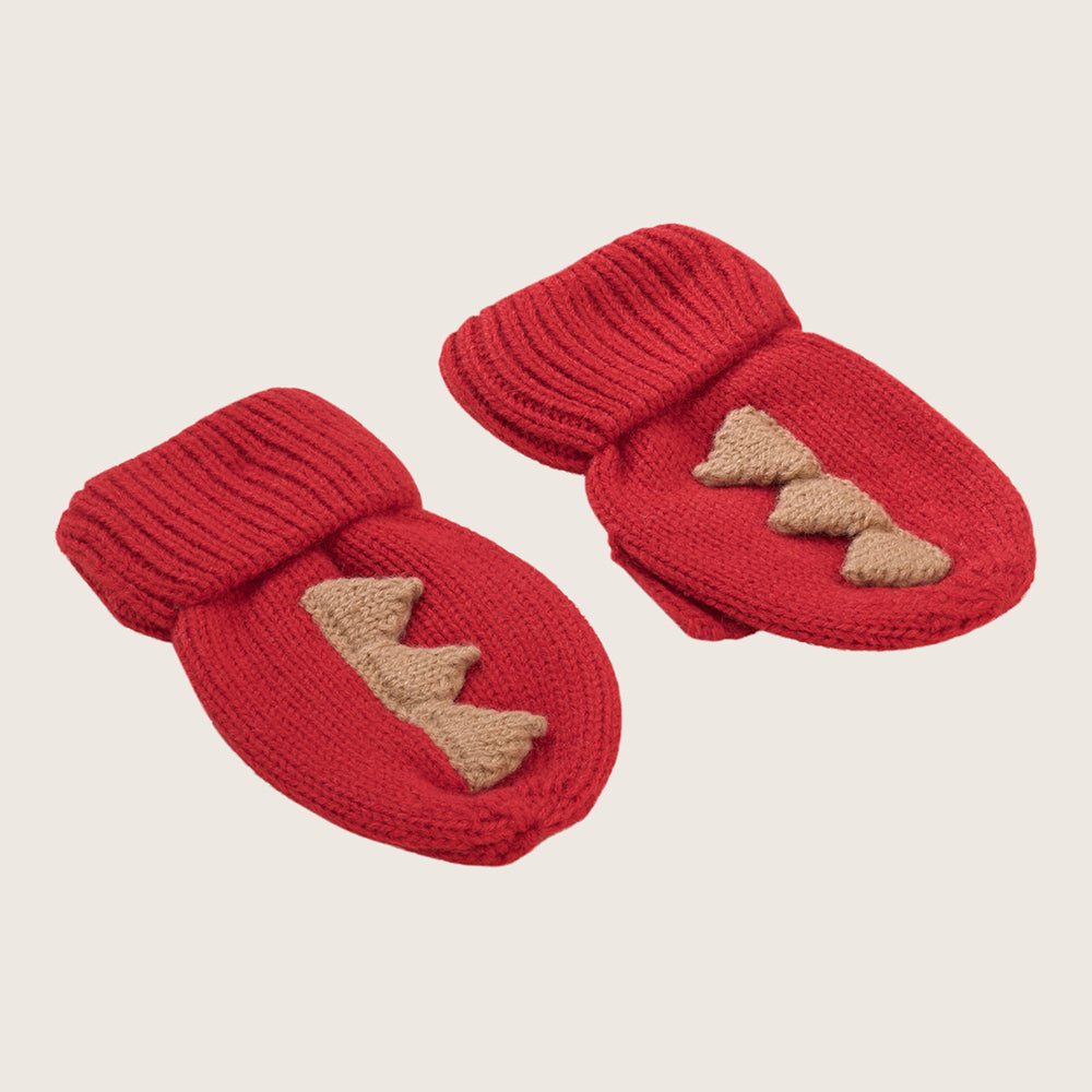 rise little earthling Knit Dino Mitts