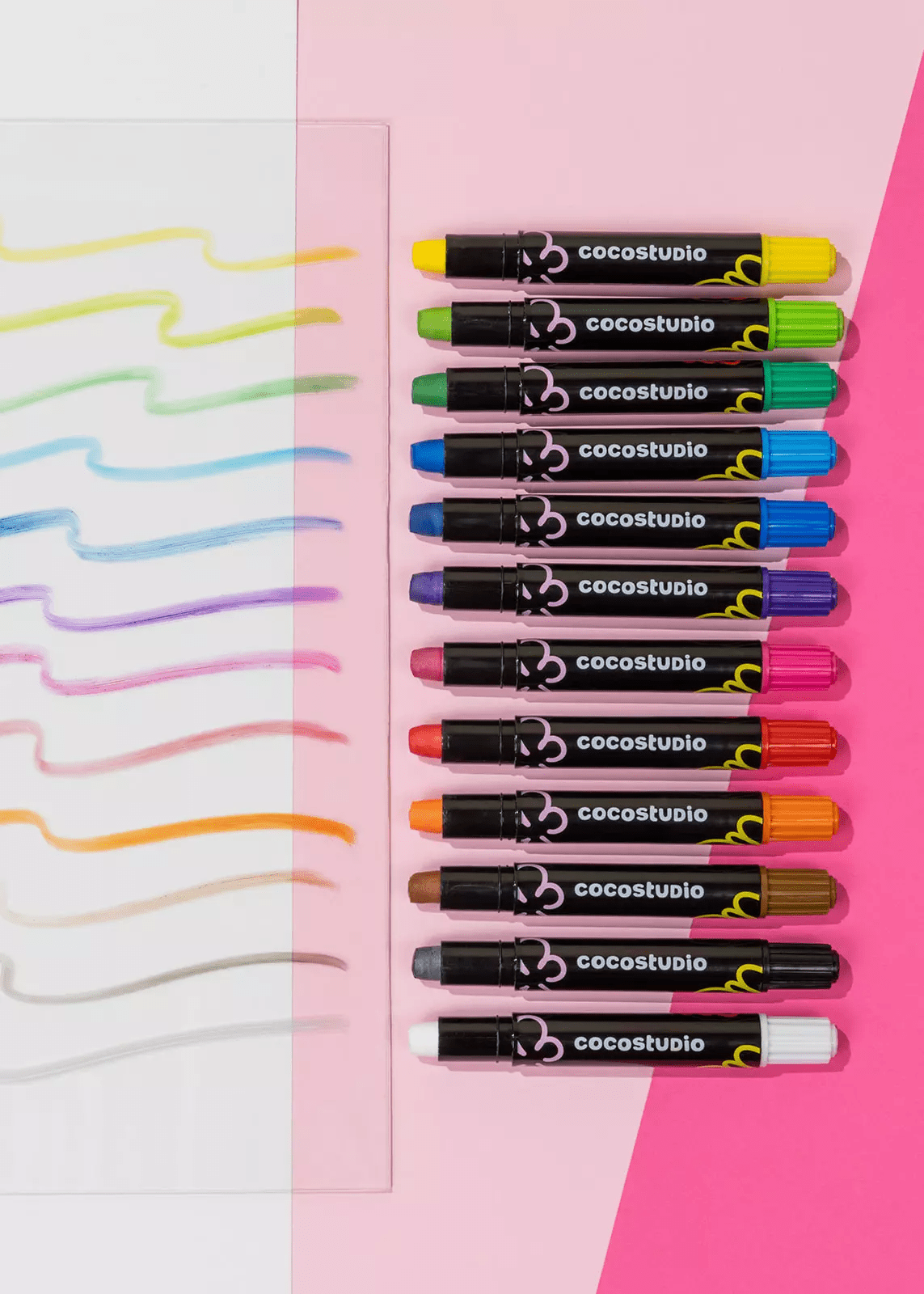 Coco Village Erasable Silky Window Crayons - 12 colors - Image 2