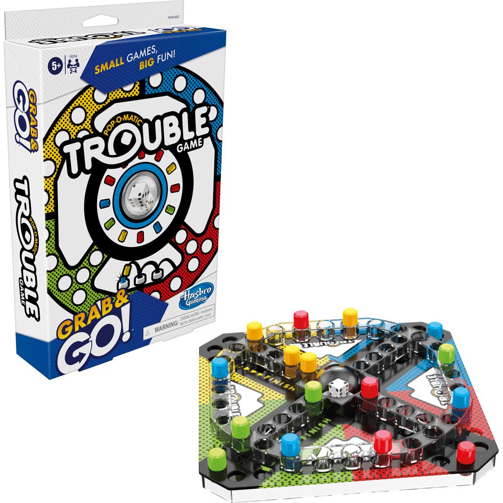 Hasbro Trouble Grab and Go Game - Image 2