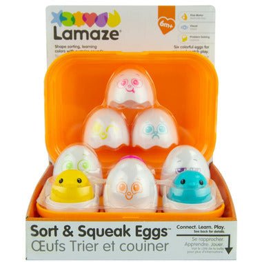 TOMY - Lamaze - New Sort & Squeak Eggs - Image 2
