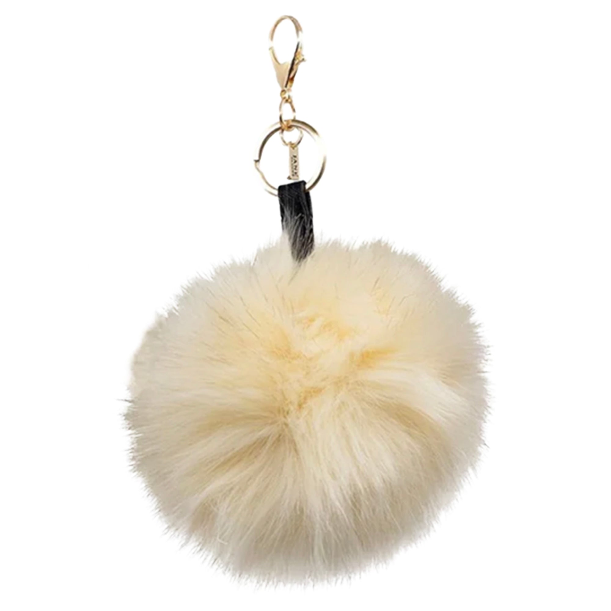 Jane The Brand Faux Single Pom Cream Bag Charm - Image 2