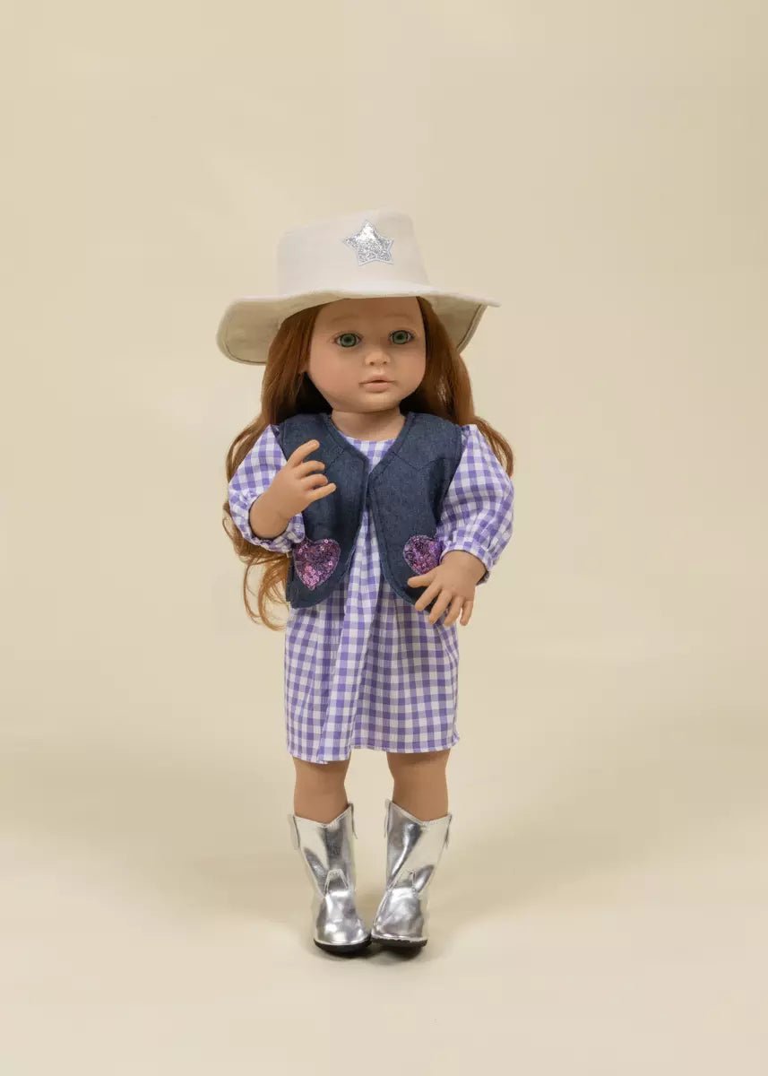 Coco Village Coco Friends 22" Kids Play Doll Clothing Set – Cowgirl - Image 2