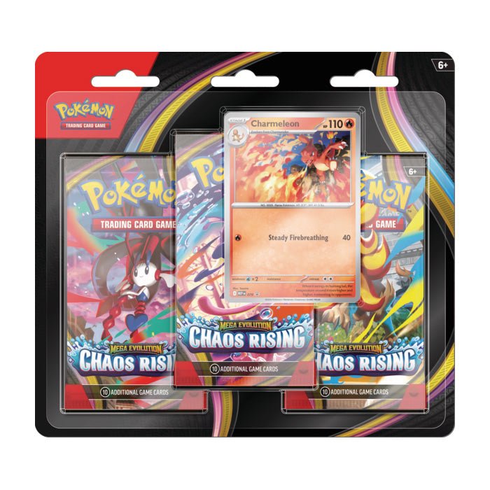 Pokemon Pokémon TCG: Mega Evolution Chaos Rising Three-Booster Blister I Limit 2 per customer - Image 2