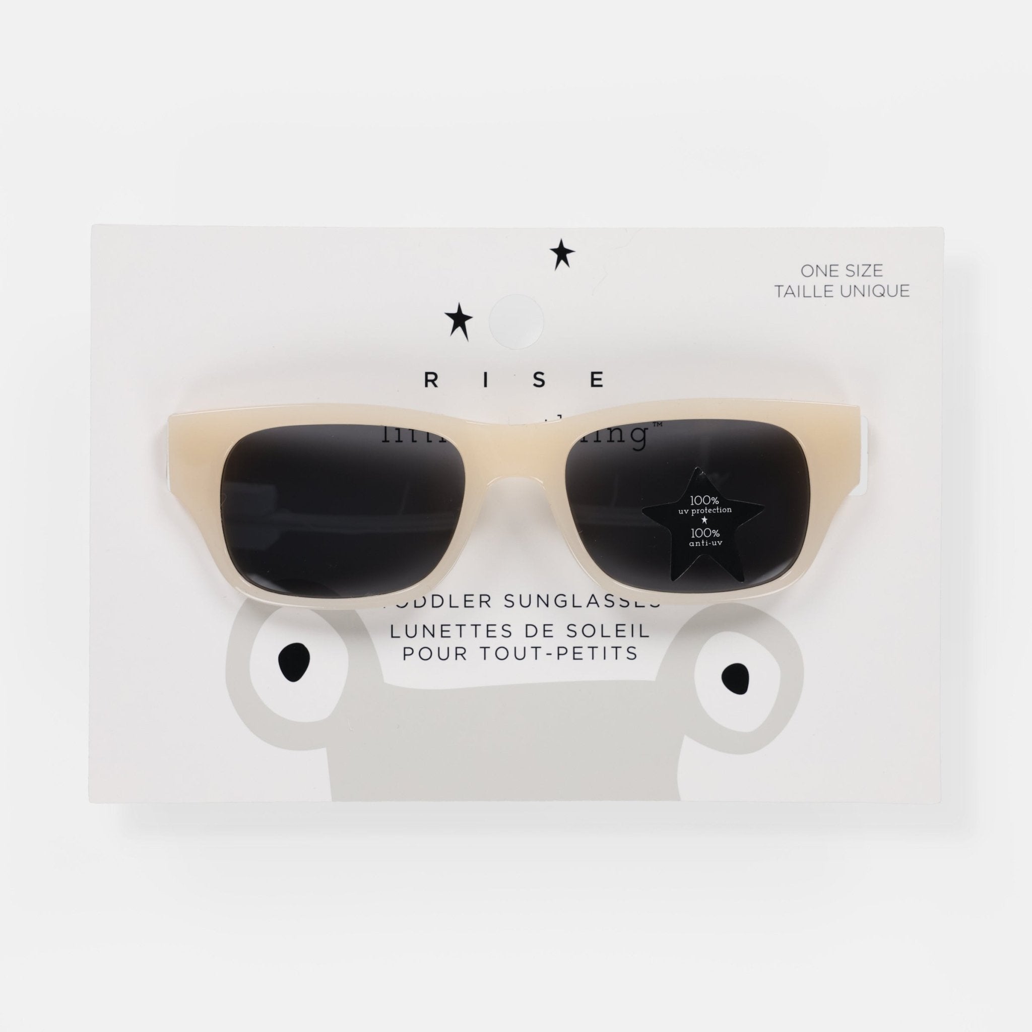rise little earthling Square Sunglasses Beige - Image 3