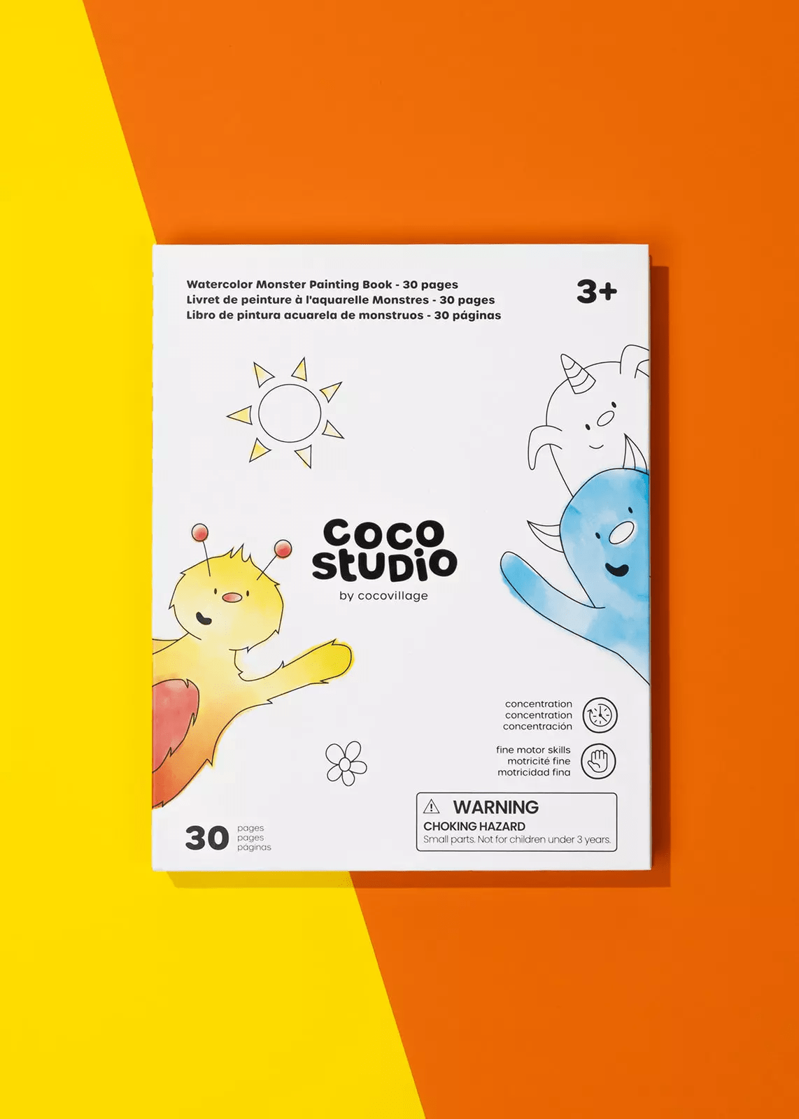 Coco Village Coco Studio Watercolor Monster Painting Book - 30 pages - Image 3