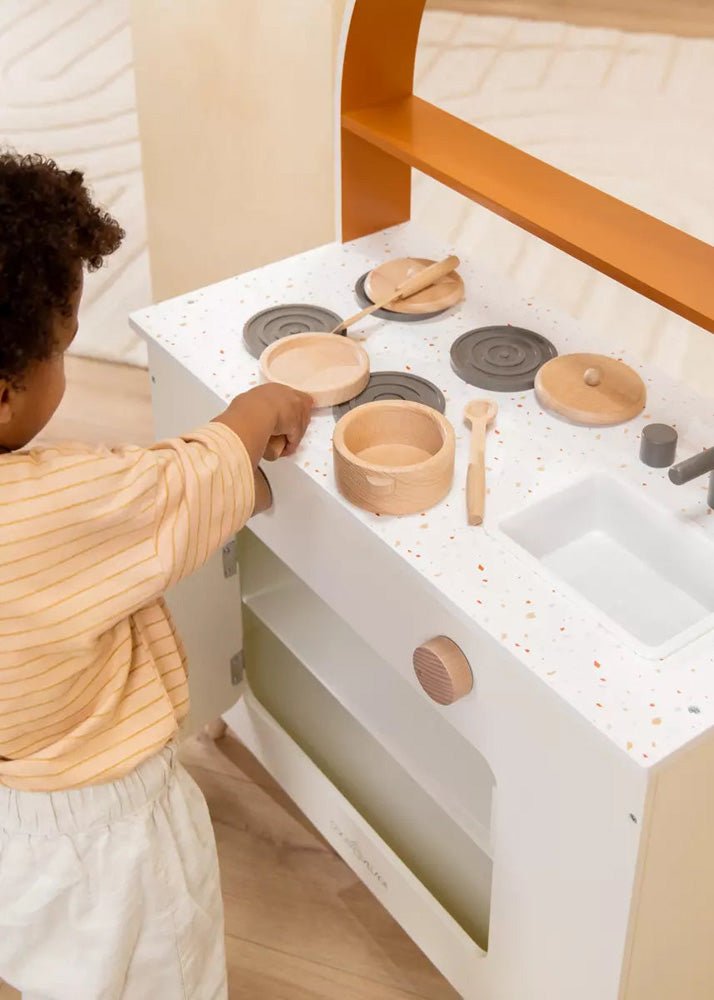 Coco Village Wooden Pots and Pans Playset (6 Pcs) - Image 9