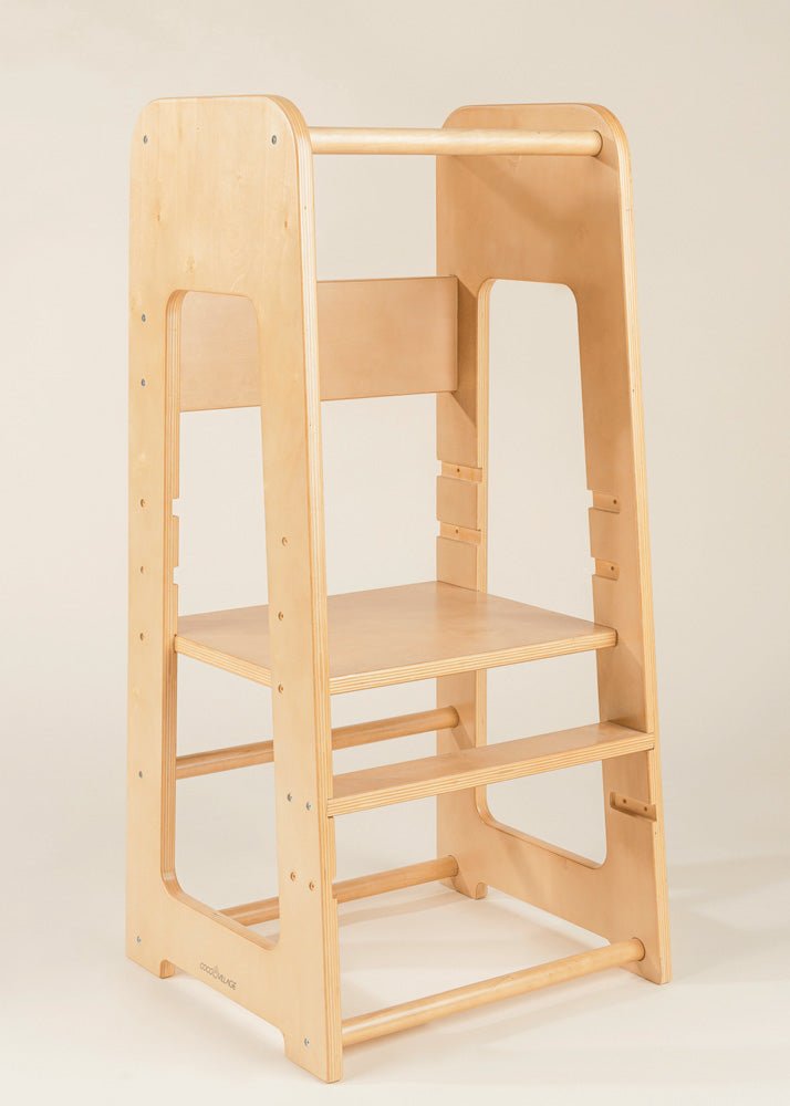 Coco Village Educational Tower - Natural Wood - Image 13