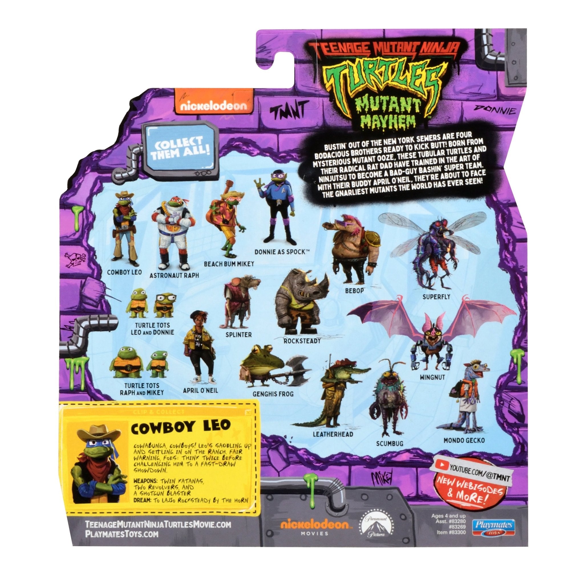 Teenage Mutant Ninja Turtles Movie Figures Turtle In Disguise - Cowboy Leo - Image 3