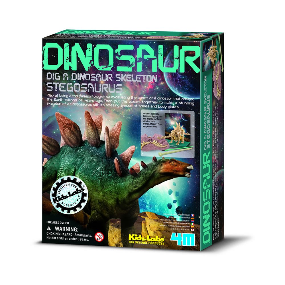4M KidzLabs Dig a Skeleton Stegosaurus