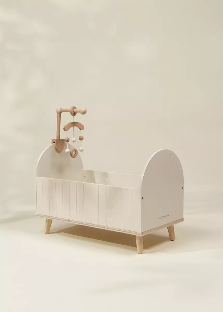Coco Village Wooden Doll Crib & Accessories - Image 6