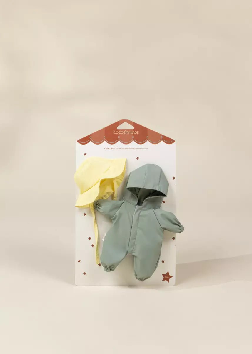 Coco Village Coco Tiny 10" Baby Play Doll Clothing Set – Little Rain - Image 4