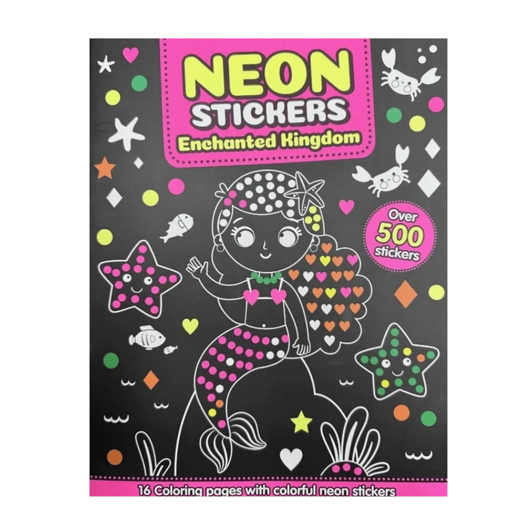 Neon Stickers Colouring Book - Image 4