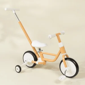 Coco Village 4-in-1 Tricycle with Push Handle & Training Wheels - Grapefruit