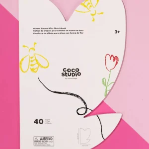 Coco Village Flower Shaped Kids Sketchbook (40 pages)