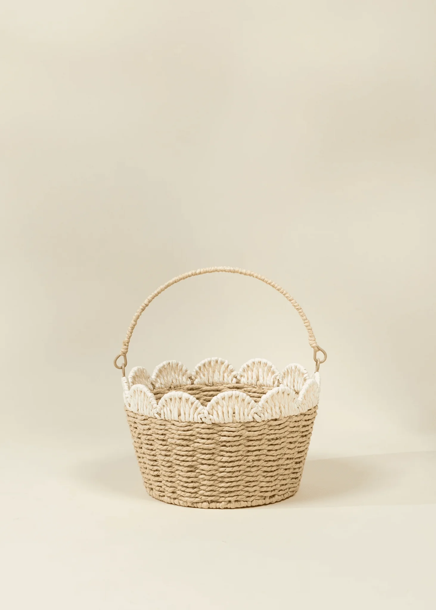 Coco Village Scallop Edge Basket – Medium