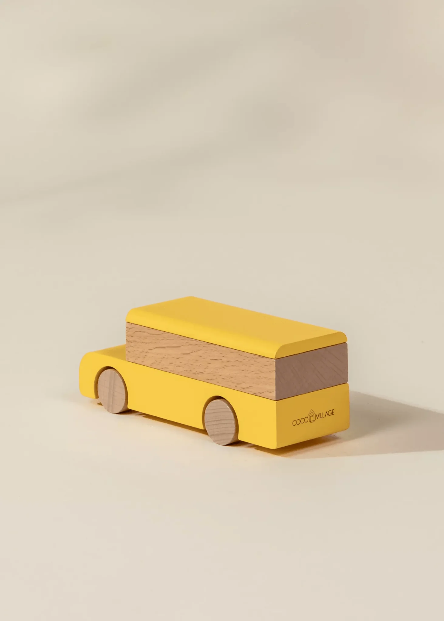 Coco Village Wooden Vehicle - School Bus - Image 3