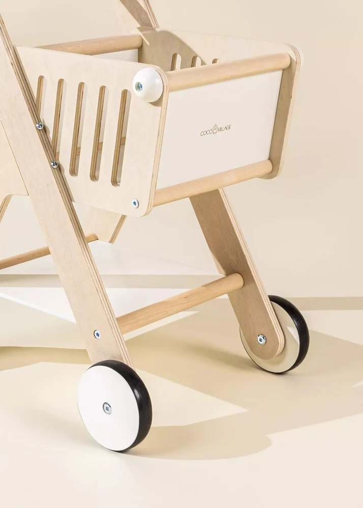 Coco Village Wooden Shopping Cart - Image 9