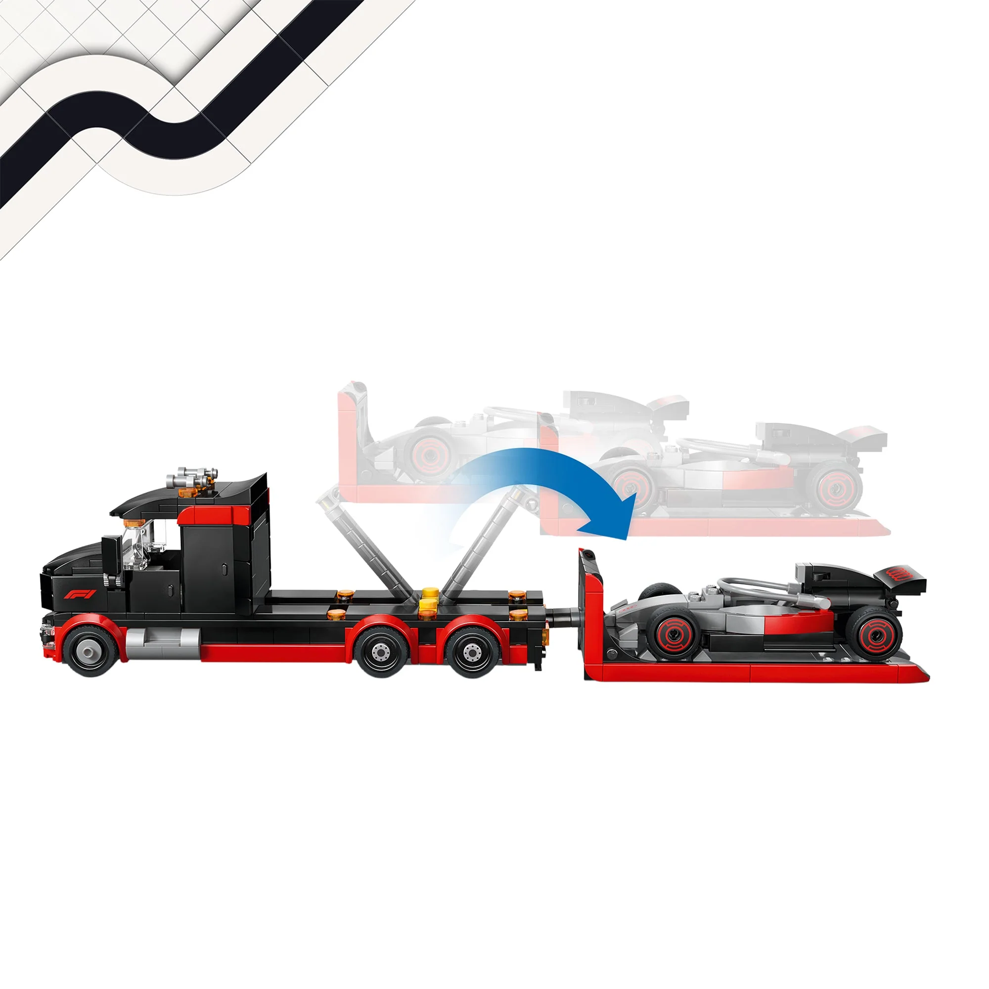 LEGO® City F1 Display Truck with Audi F1 Race Car 60493 - Image 3
