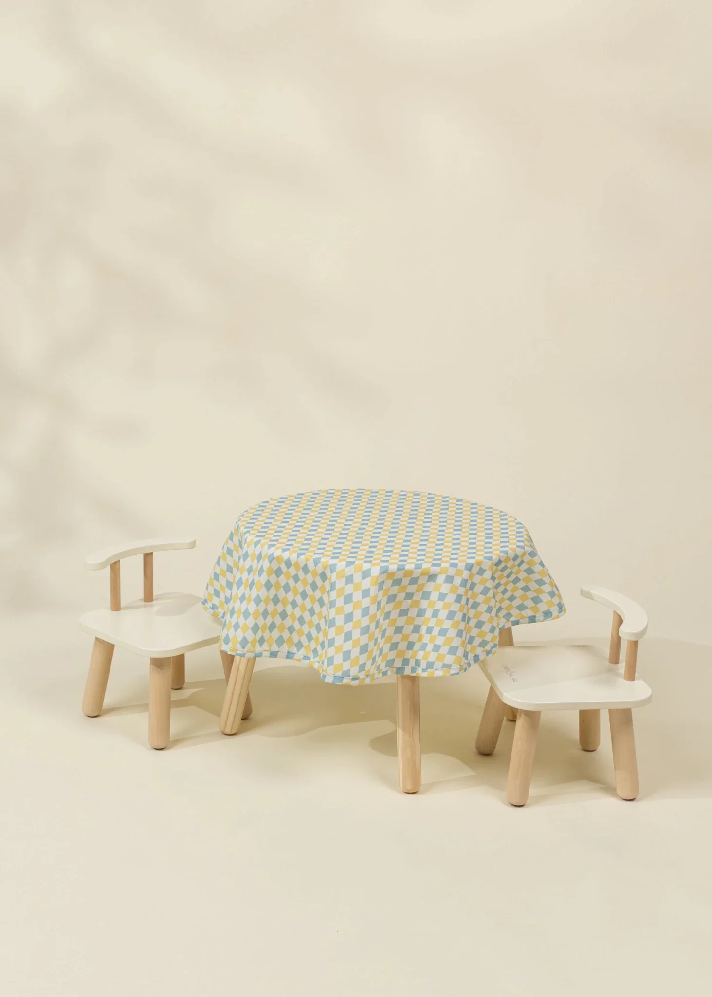 Coco Village Wooden Doll Table & Chairs Set