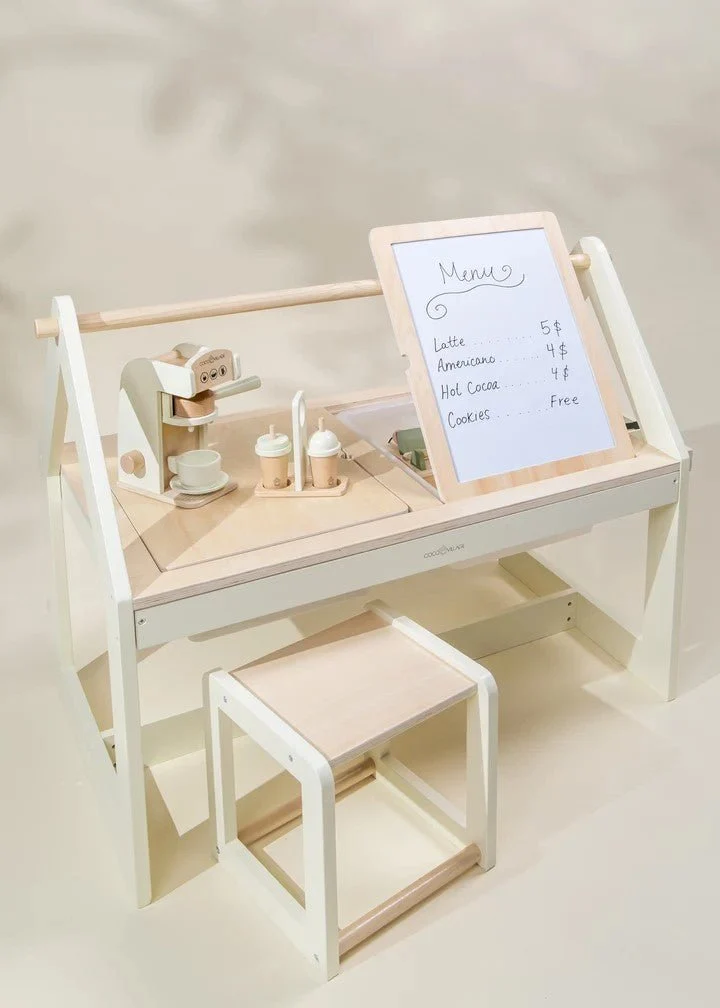 Coco Village Multifunction Wooden Art&Sensory Table W/ Stools