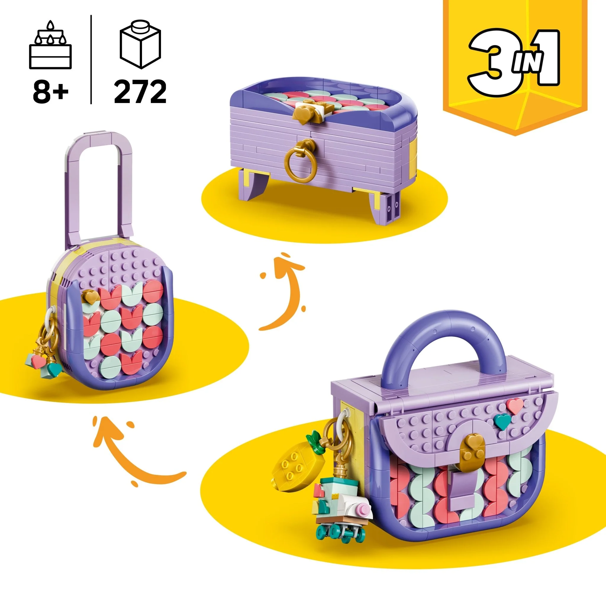 LEGO® Creator 3 in 1 Art Fashion Bag with Storage 31391 - Image 2