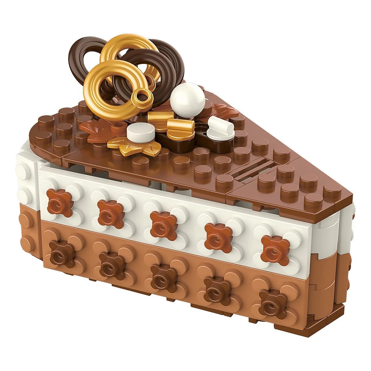 Made By Mastermind Toys MMT Mini Blocks Chocolate Layer Cake - Image 4