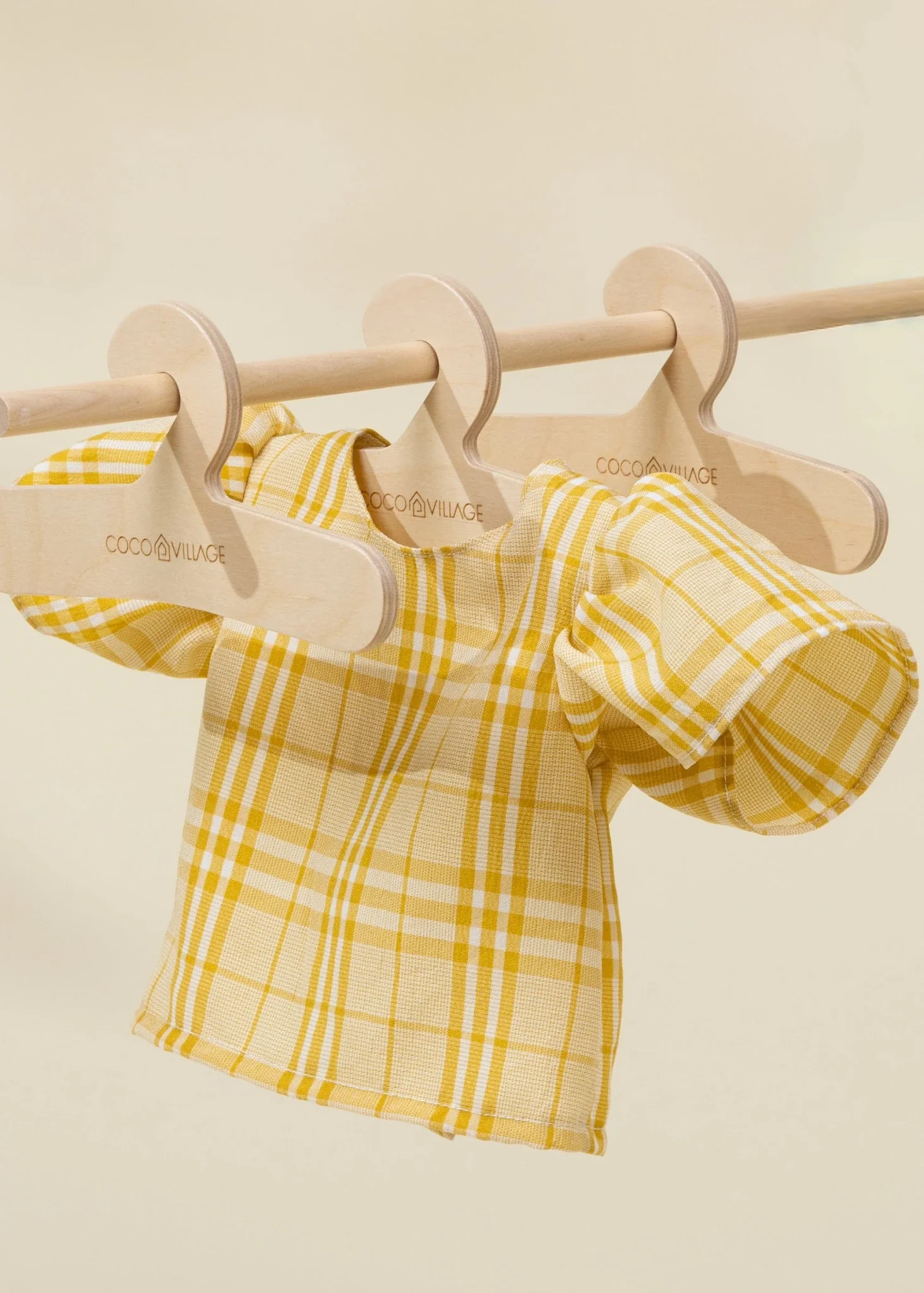 Coco Village Wooden Doll Clothes Hangers (8 Pcs) - Image 4