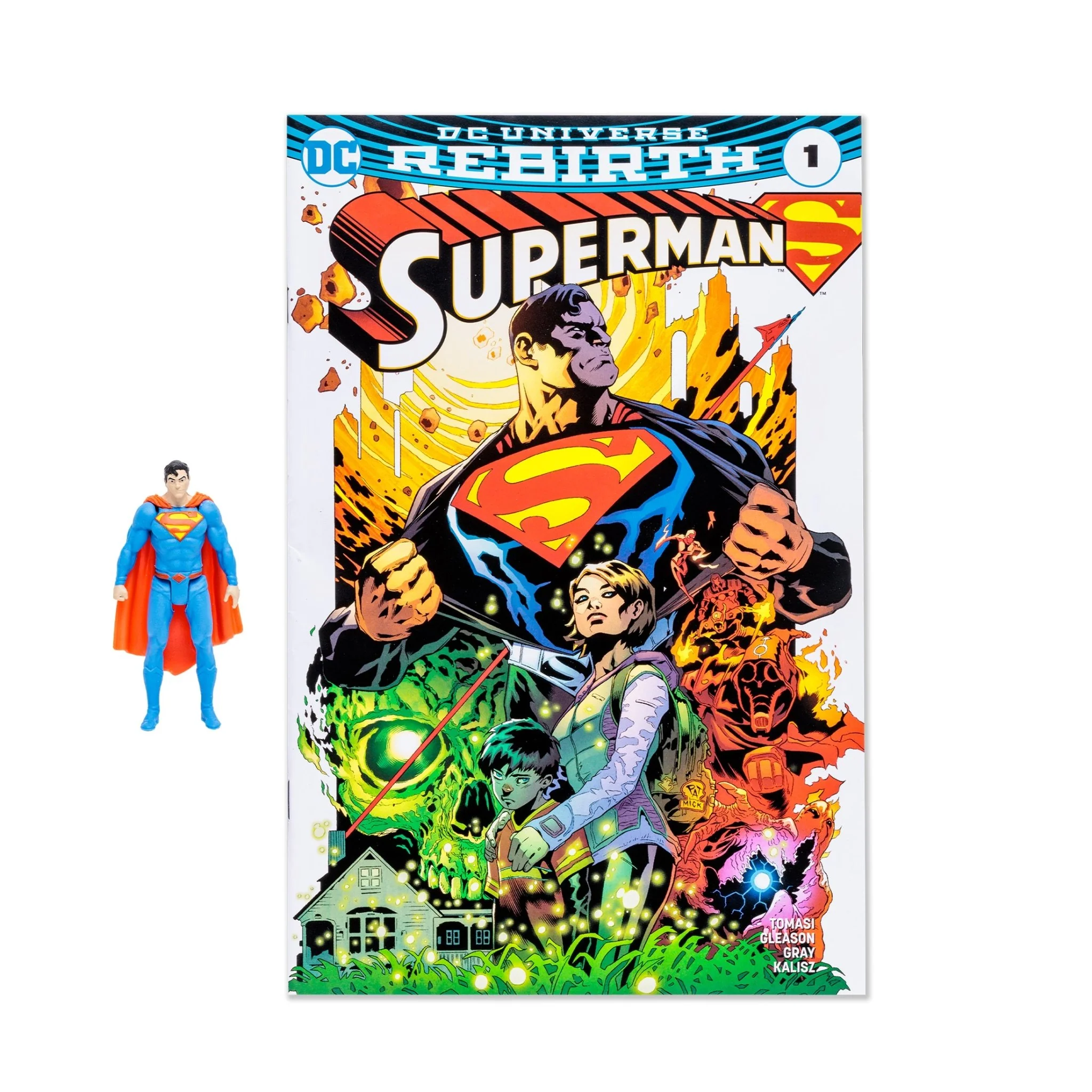 DC Direct - 3" Comic With Figure WV1 - Superman (Rebirth) - Image 2