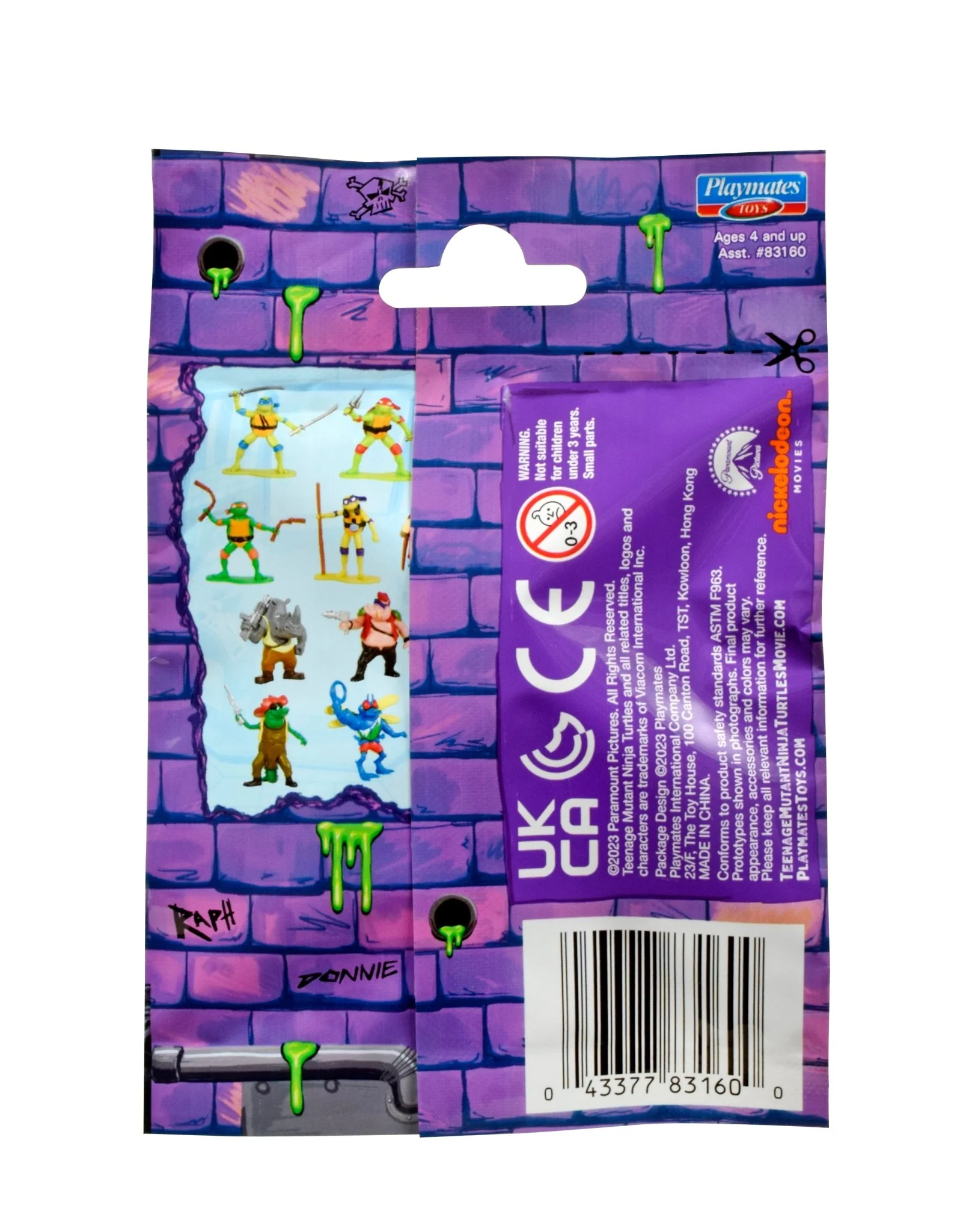 Teenage Mutant Ninja Turtles Movie Mini Figure Assorted In CDU (Blind Bag) - Image 2