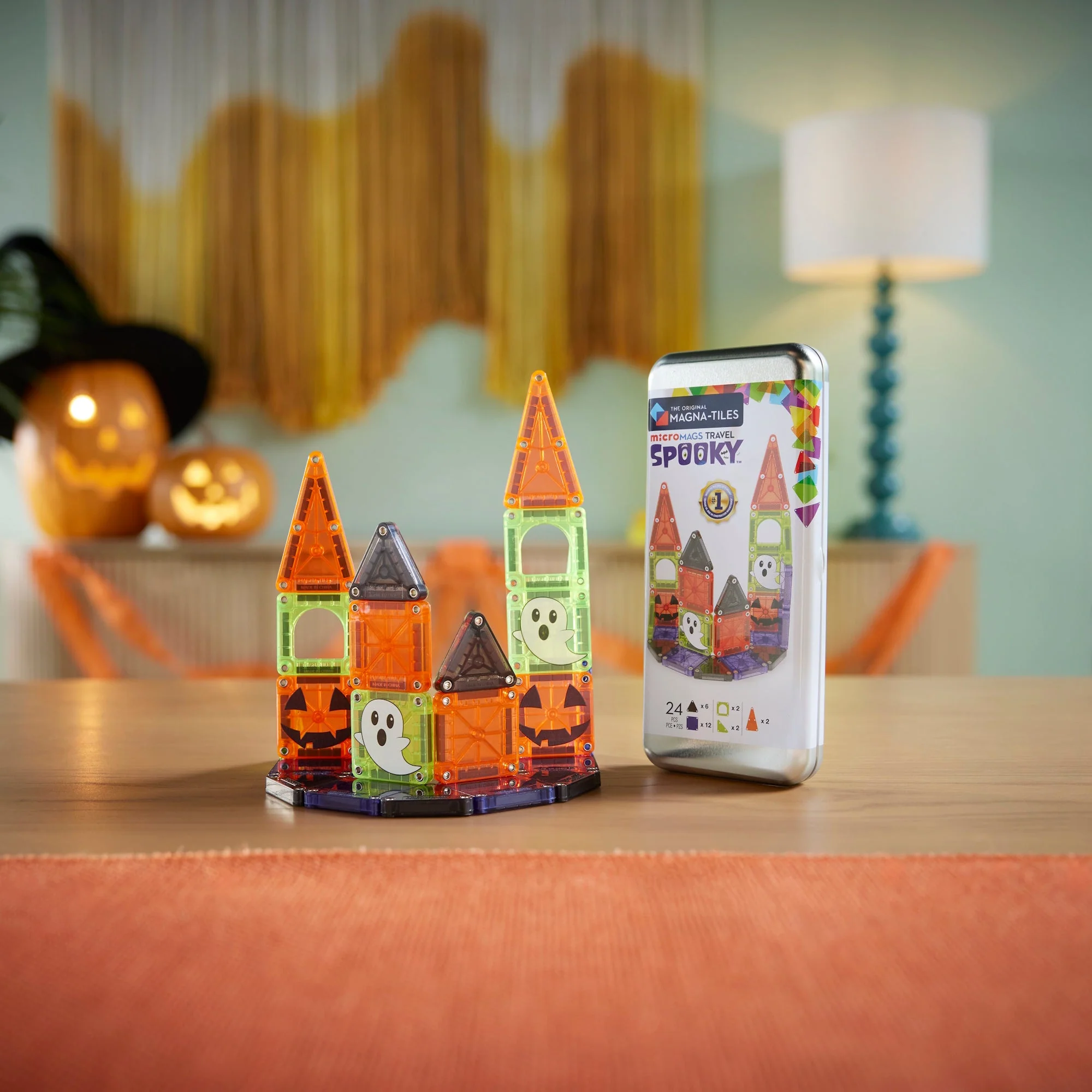 The Original MAGNA-TILES® microMAGS Spooky Travel Set 24-Piece - Image 2