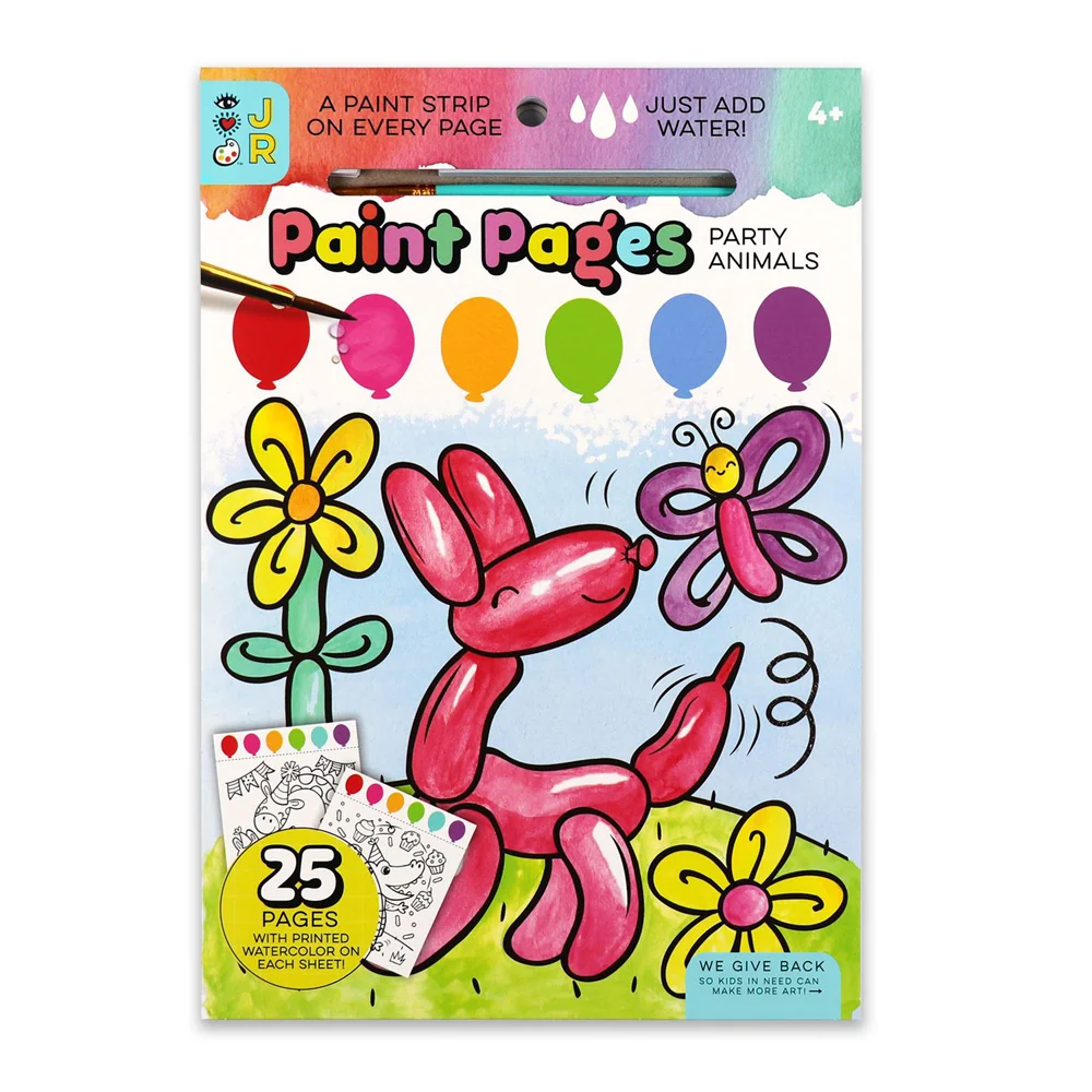 Bright Stripes Paint Pages: Party Animals - Image 7