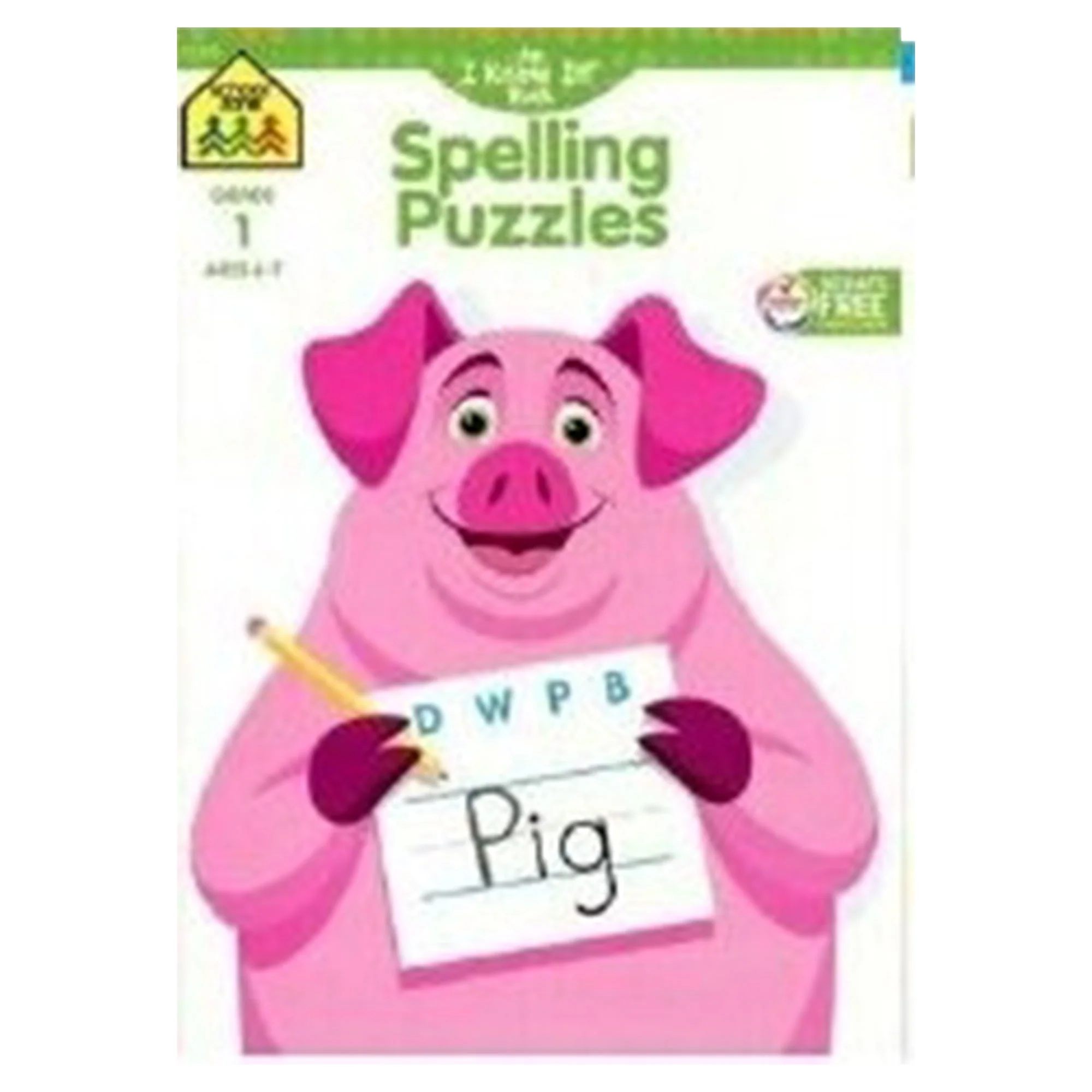 School Zone Kindergarten Workbook - Spelling Puzzles