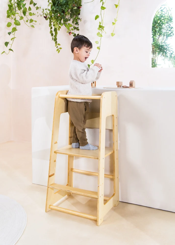 Coco Village Educational Tower - Natural Wood - Image 21