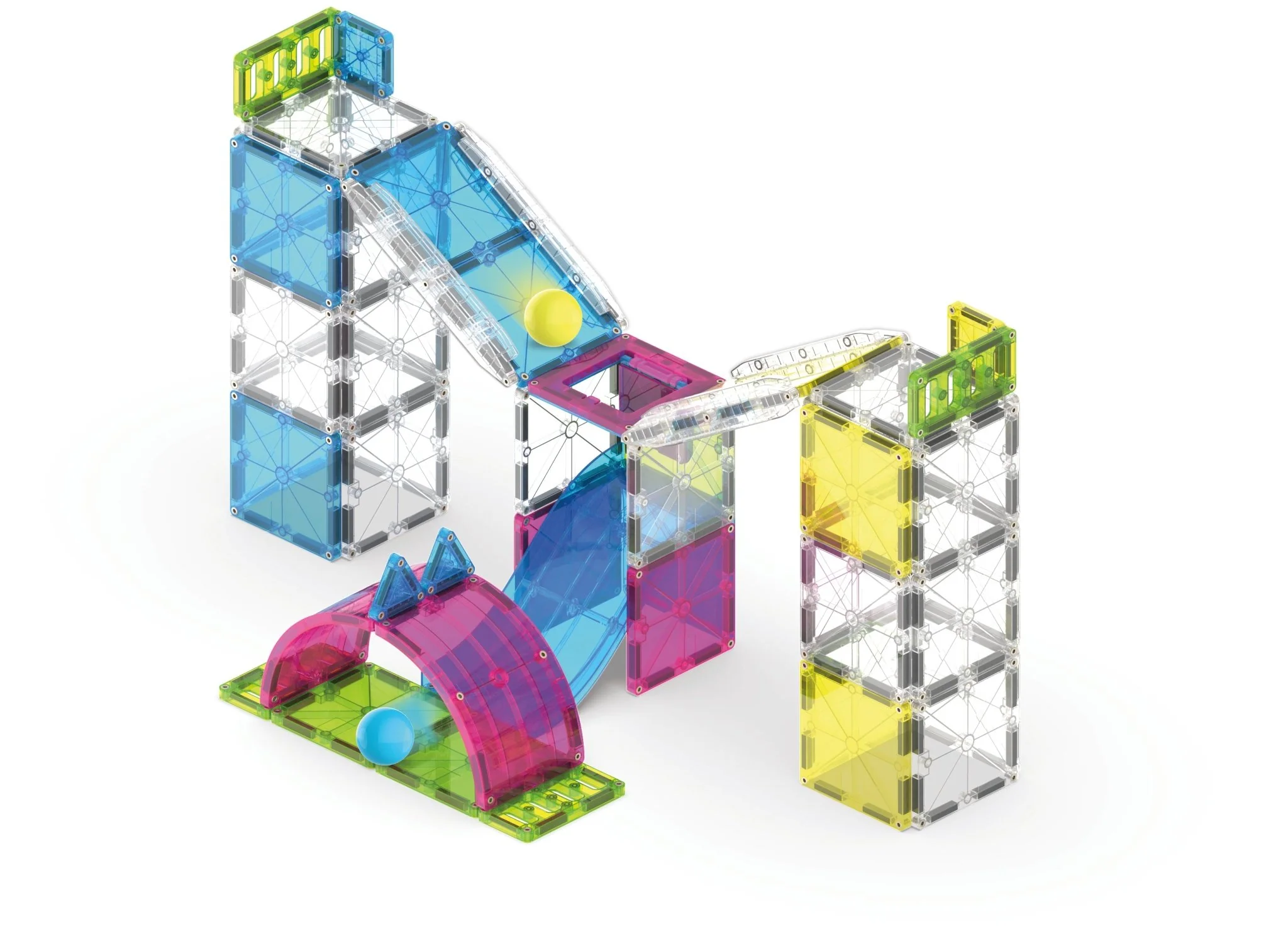 The Original MAGNA-TILES® Rail Racers Max 80-Piece - Image 4