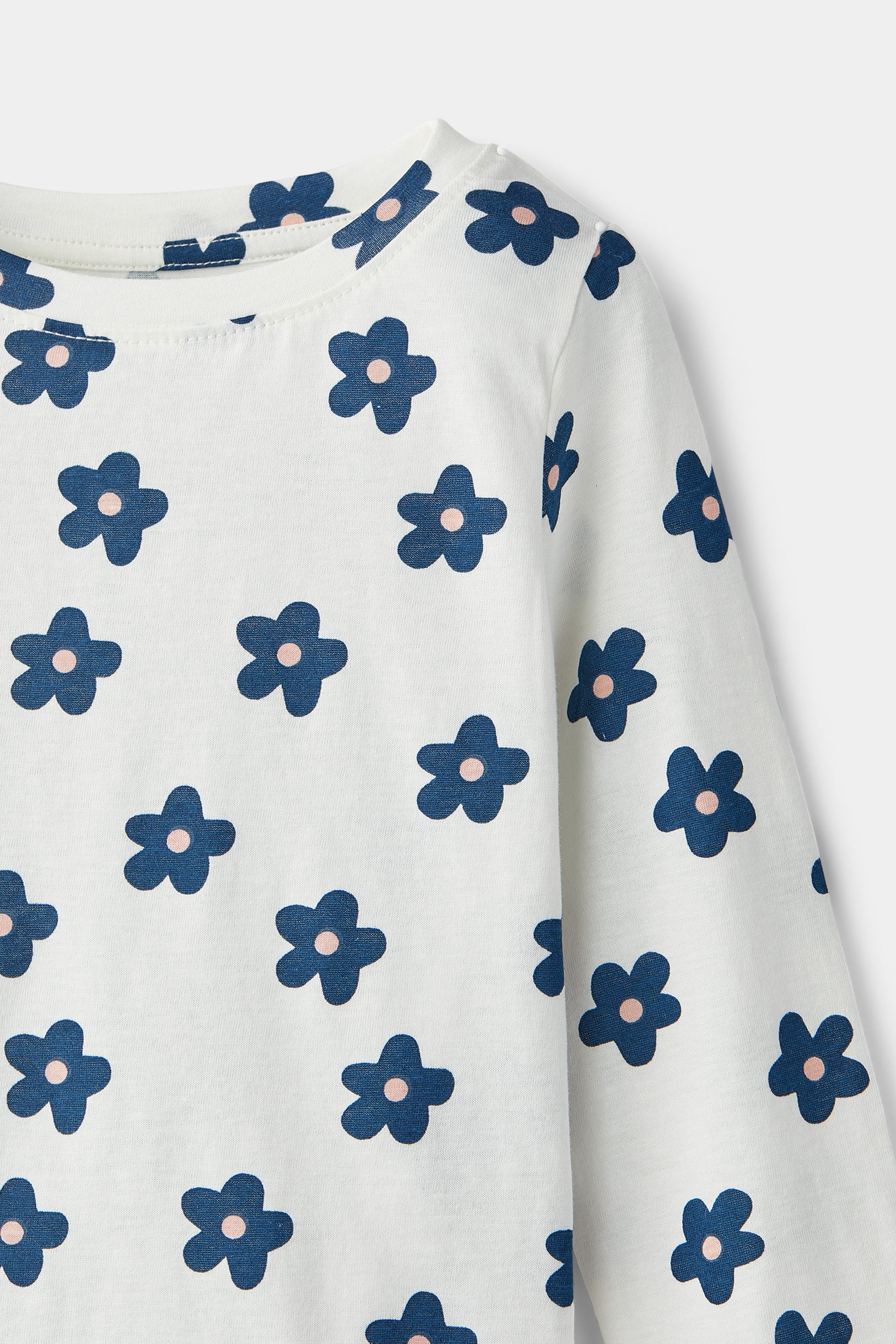 rise little earthling LS Crew Neck TGDKT00 - Ashley Blue Dots / 12-18m - Image 5