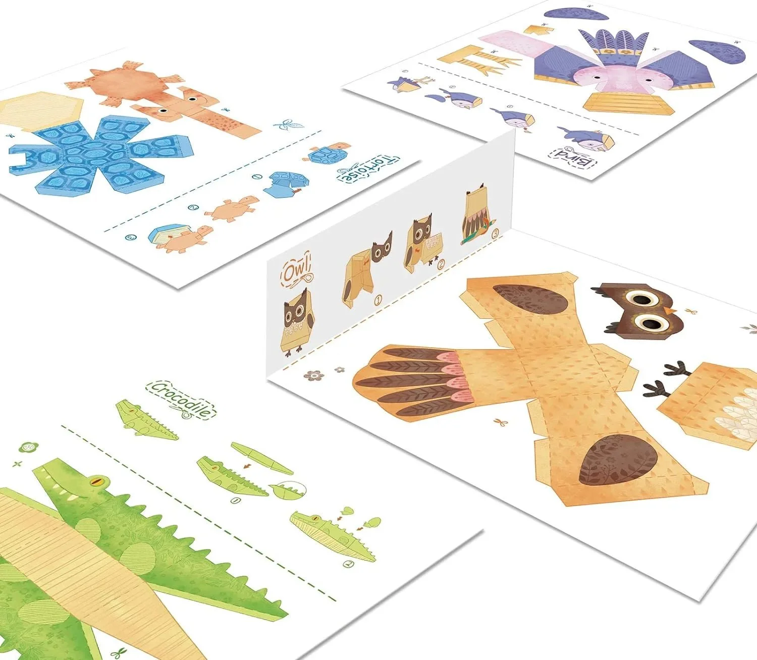 Mideer Origami Kit for Kids – 3D Animals - Image 2