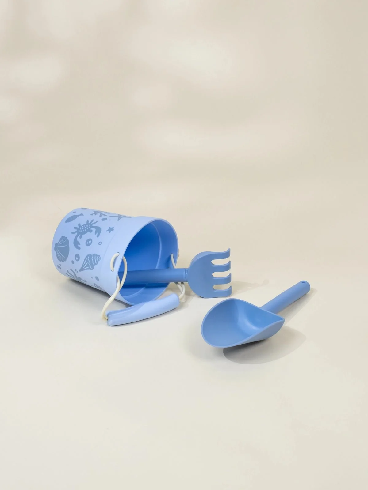 Coco Village Silicone Beach Bucket & Accessories (3 pcs) - Under the sea - Image 2