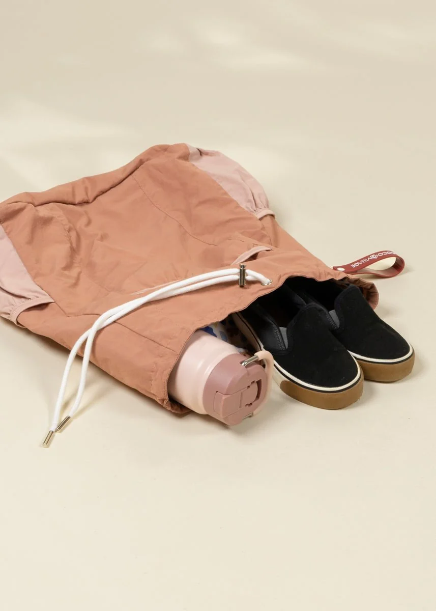 Coco Village Washable Nylon Gym Bag - Blushfield - Image 3