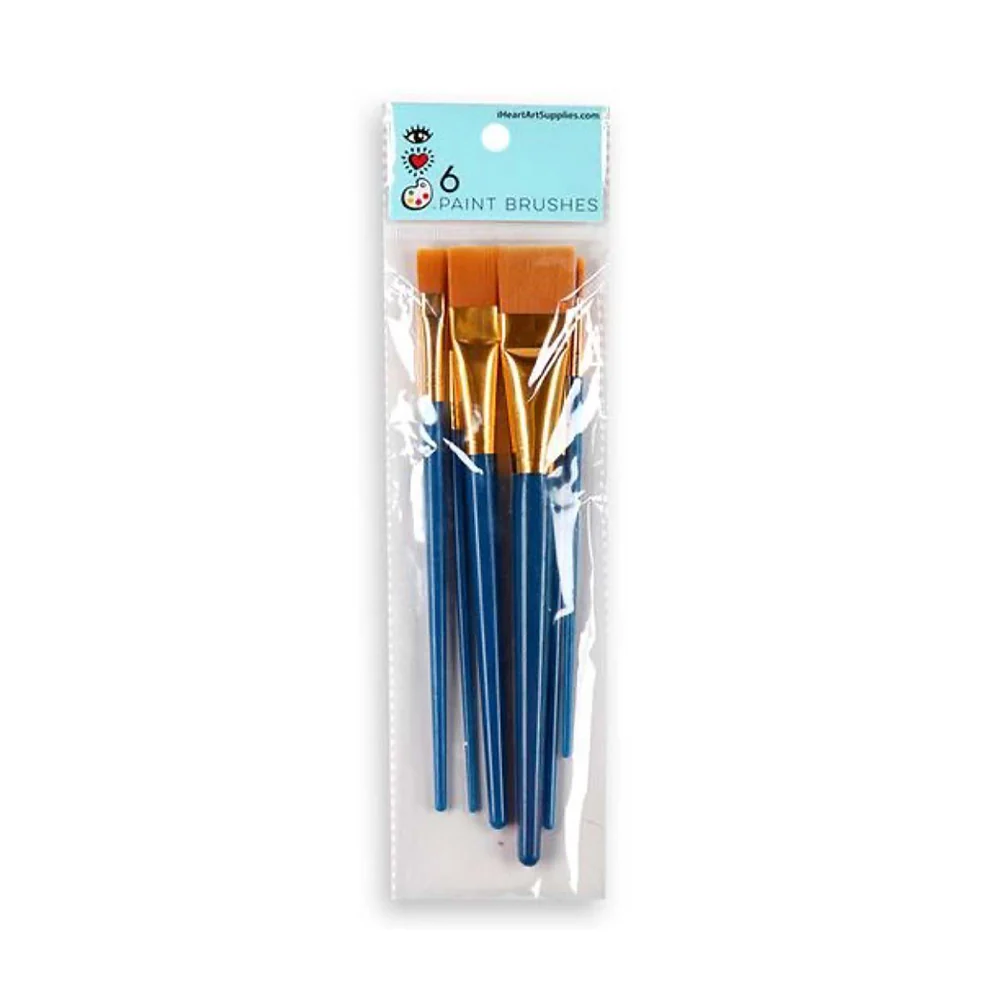 Bright Stripes iHeartArt 6 Paint Brushes - Image 5