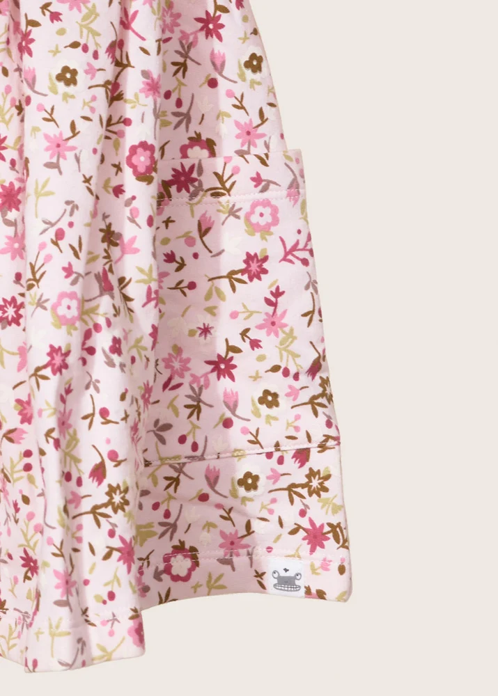 rise little earthling Fleece Swing Dress TGHDR57 - Light Pink All-Over-Print / 12-18m - Image 2