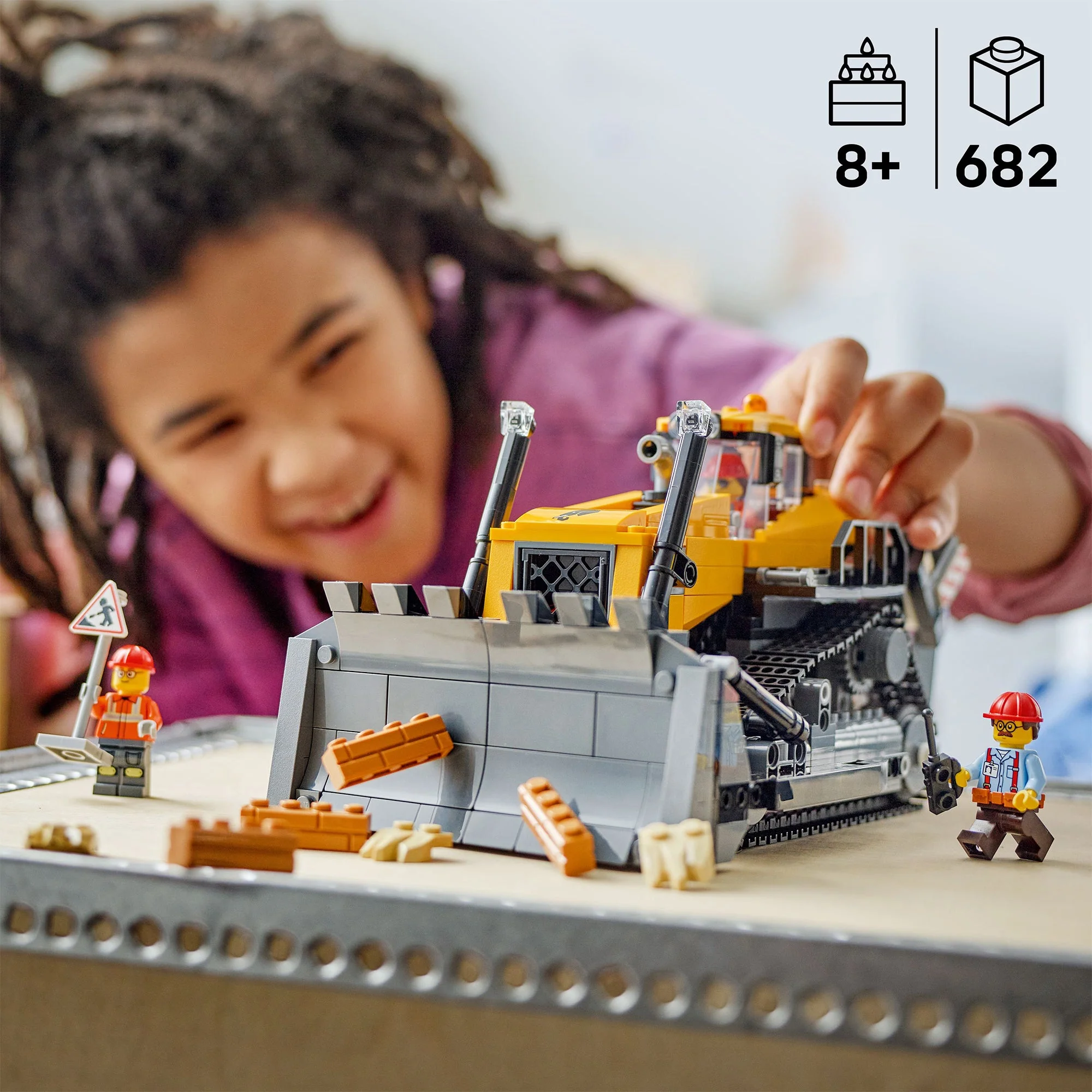 LEGO® City Yellow Bulldozer 60466 - Image 2
