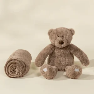 Coco Village Bear Plush Toy & Snuggling Blanket